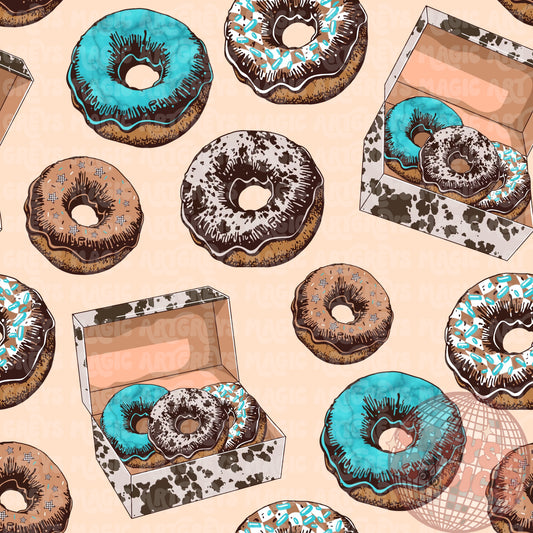 Western Donuts Seamless File
