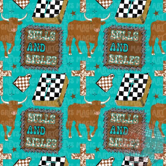 Boys Bulls And Bibles Seamless File