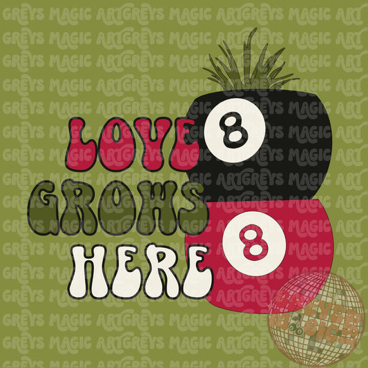 Love Grows Here PNG