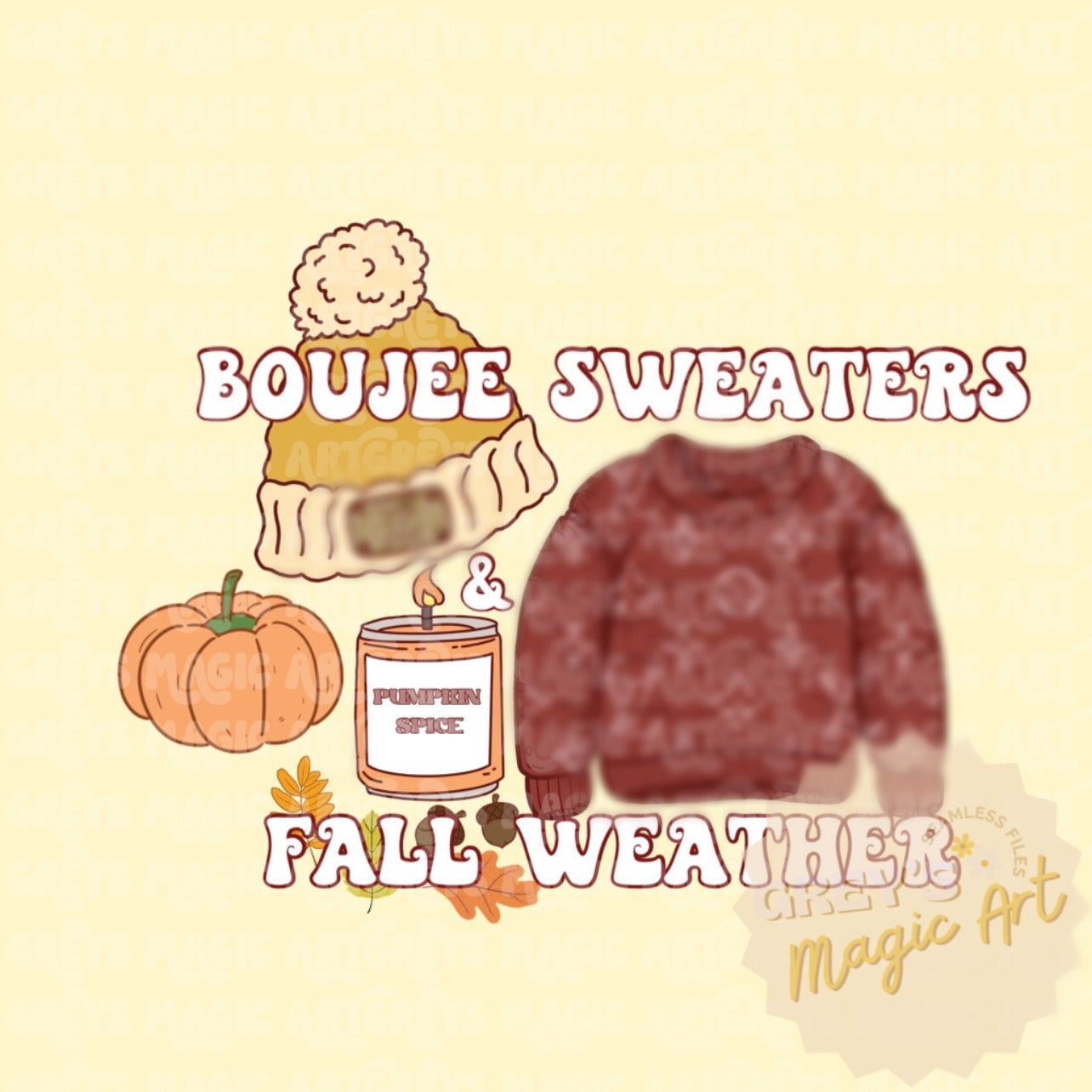 Boujee Sweaters & Fall Weather PNG