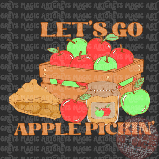 Let’s Go Apple Pickin’ PNG