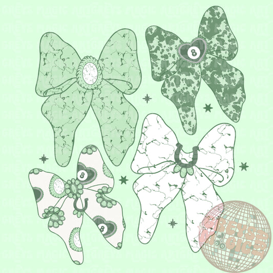 St. Patrick’s Day Bows PNG