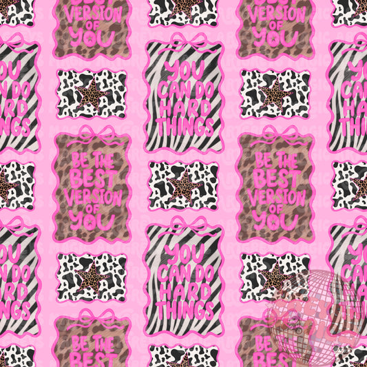 Retro Motivational Bow Mirrors Seamless File
