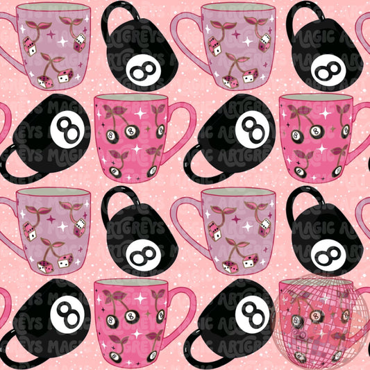 Pink Cup Of Groovy Seamless File