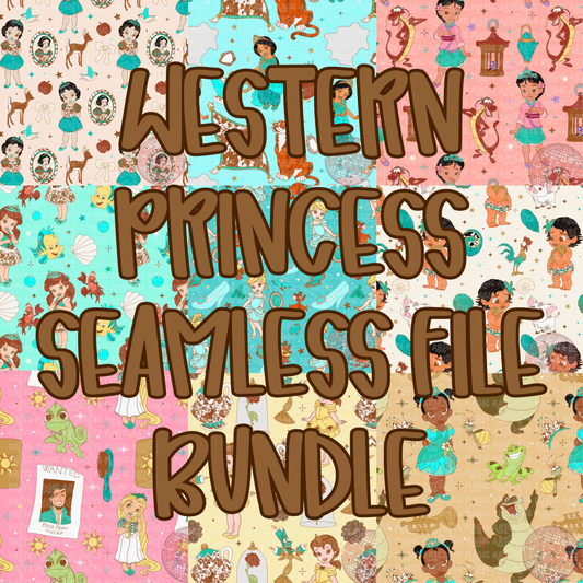 NO CODES - Western Baby Princess Seamless File Bundle