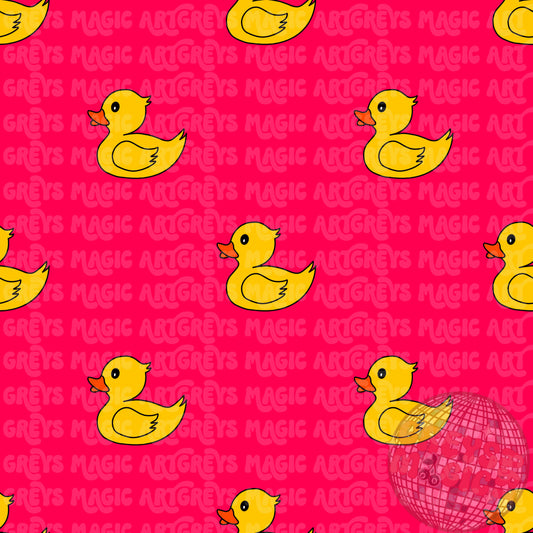 Hot Pink Rubber Duck Seamless File