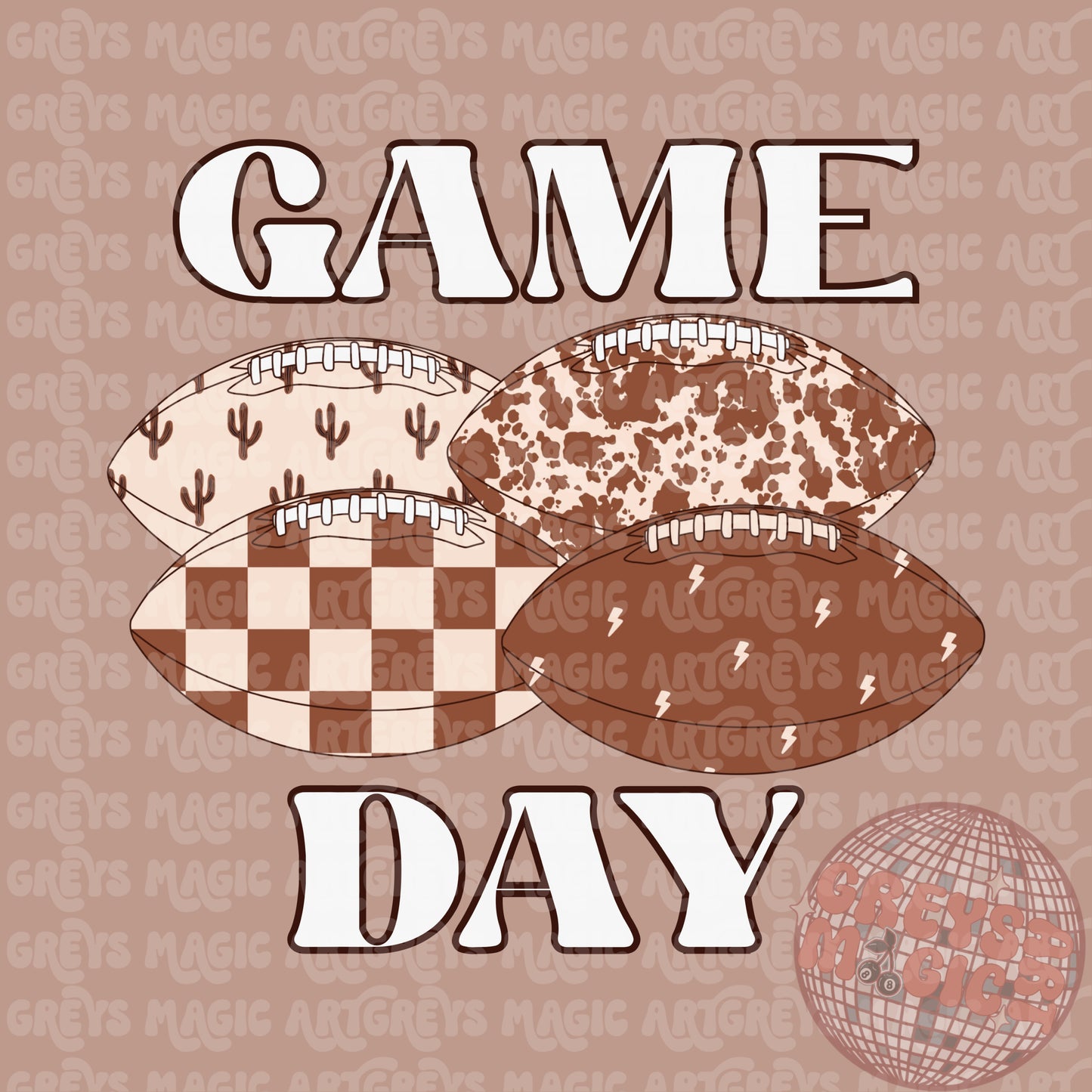 Game Day Western Football PNG