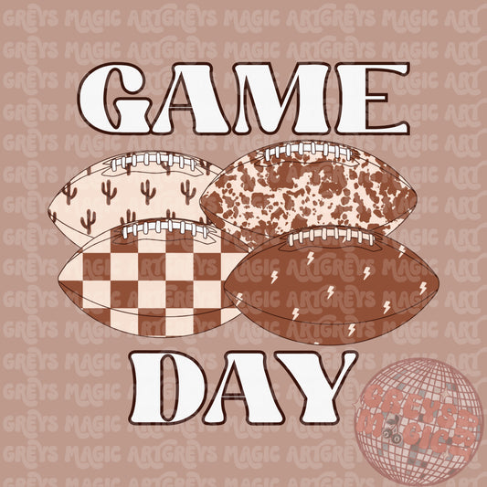 Game Day Western Football PNG