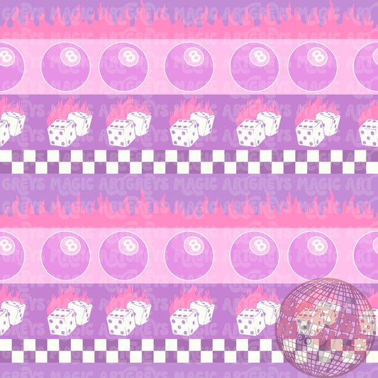 Pink Purple Retro Stripes Seamless File
