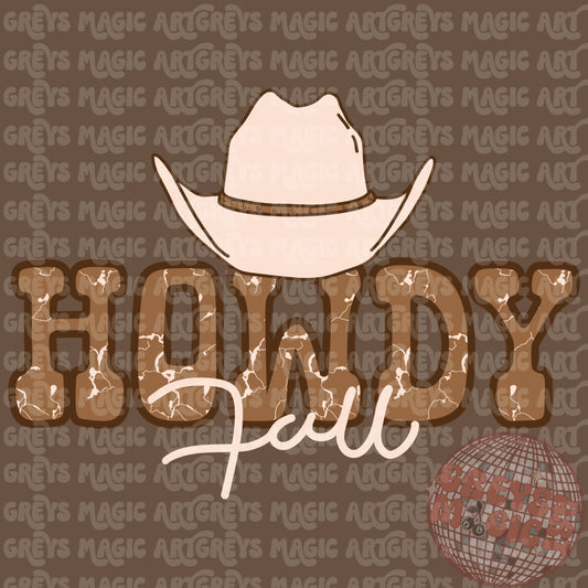 Howdy Fall Hat PNG