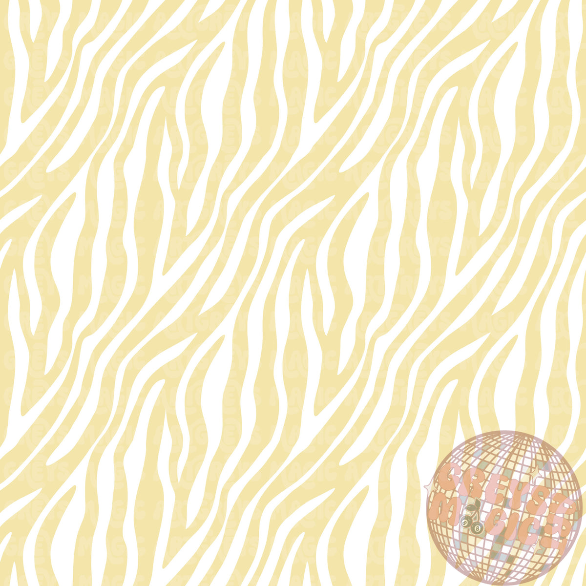 Yellow and White Zebra Seamless File