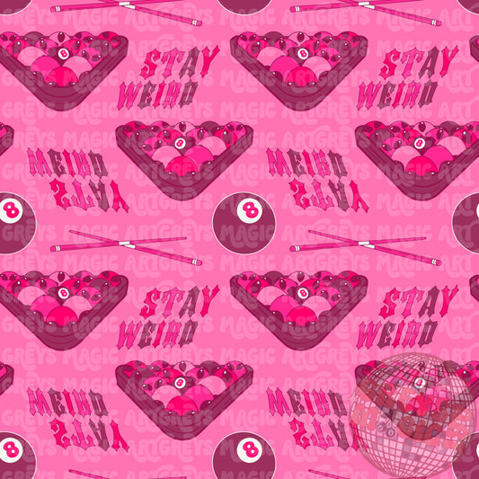 Stay Weird Alien Rack Seamless File