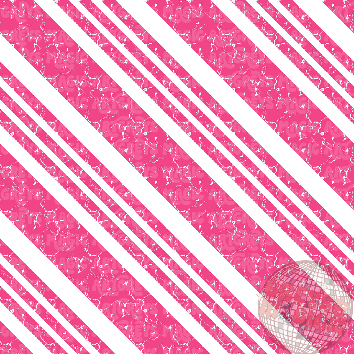 Pink White Marble Stone Candy Cane Seamless File