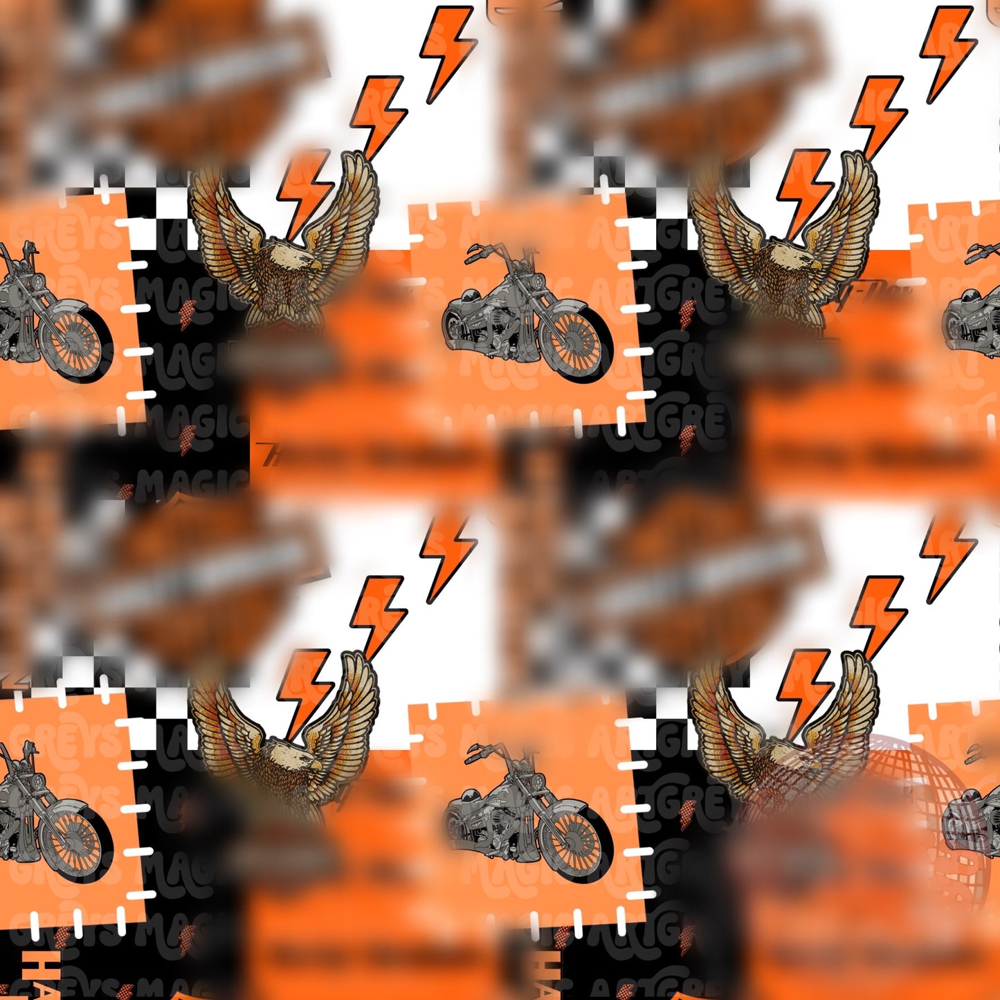Motorcycle Patchwork Seamless File