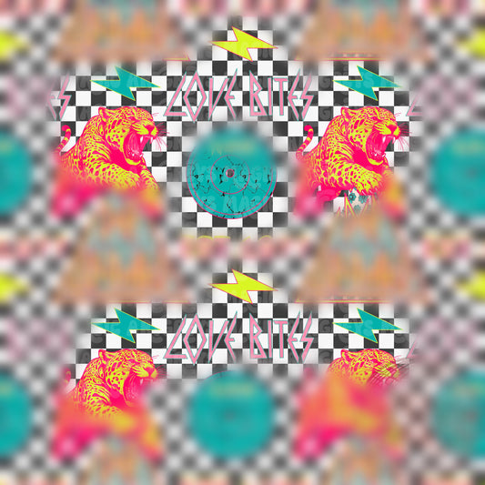 Checkered Western Love Bites Seamless File