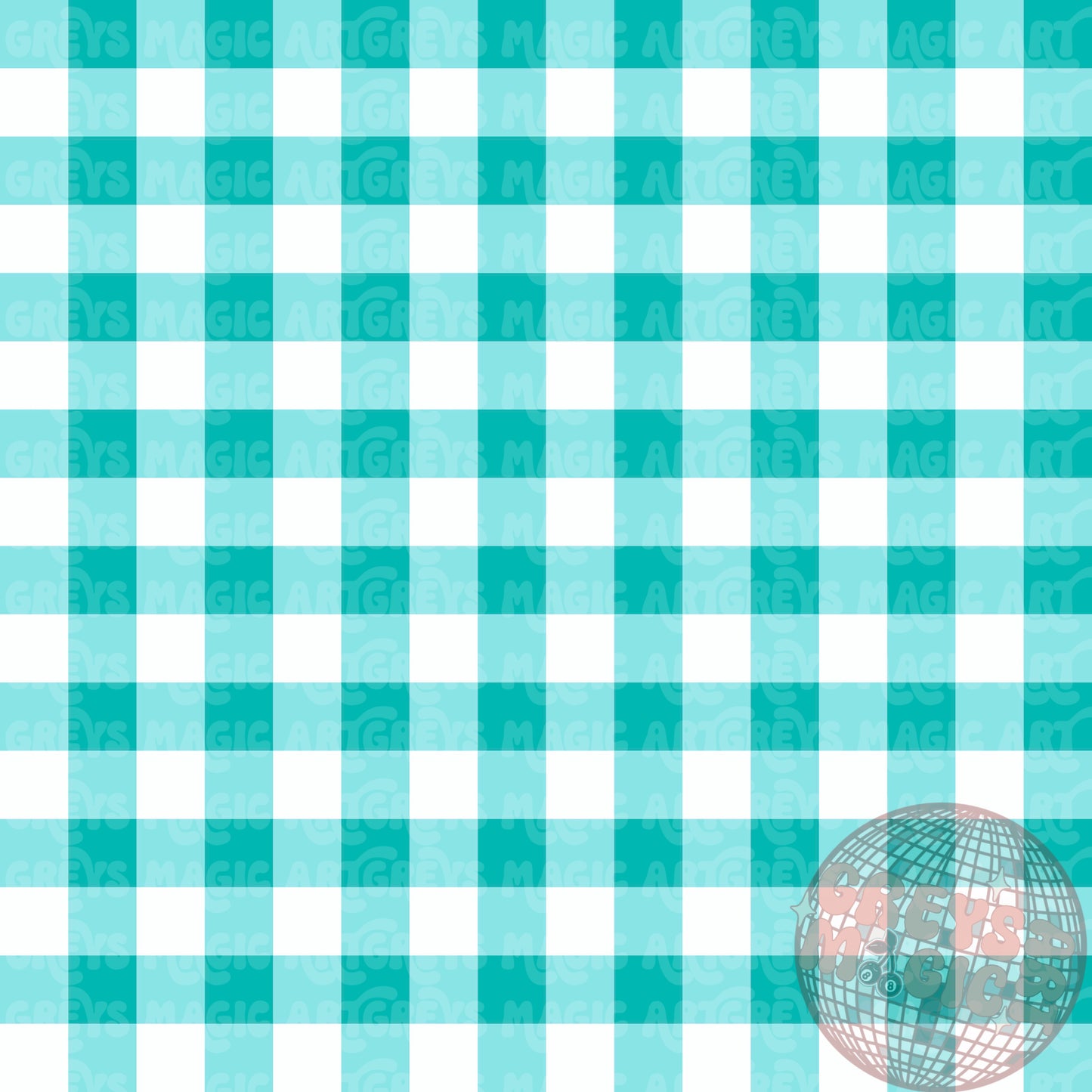 Turquoise Gingham Seamless File