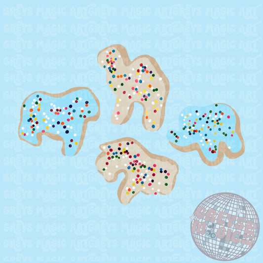 Blue Animal Crackers PNG