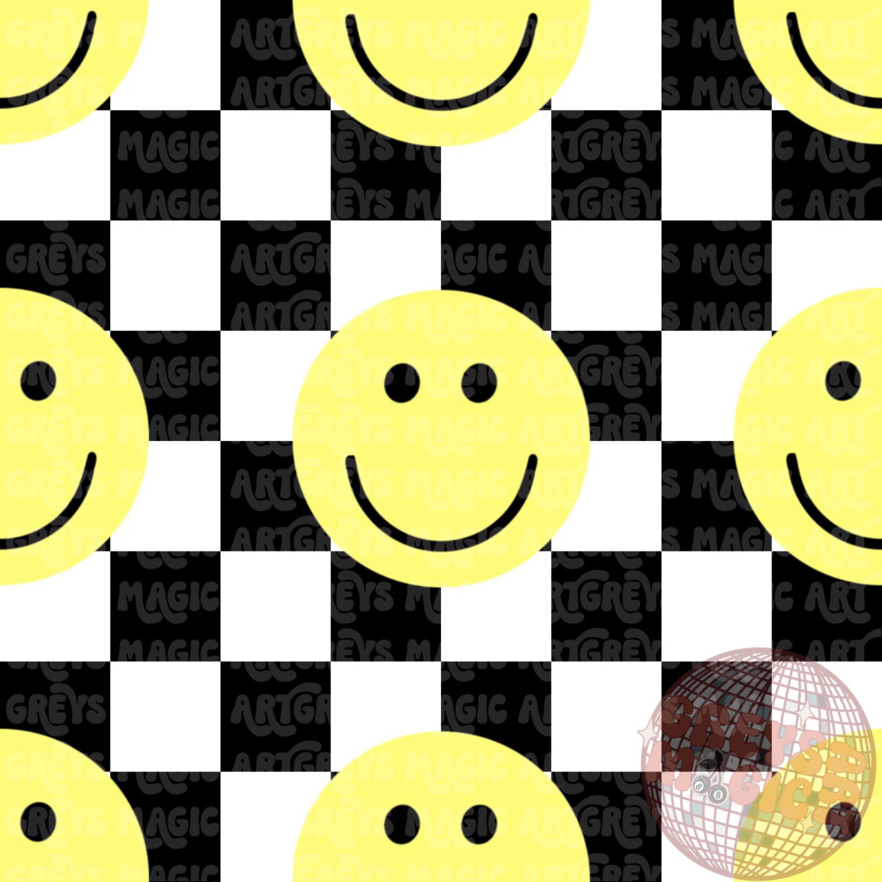 Smiley Checkered Seamless File