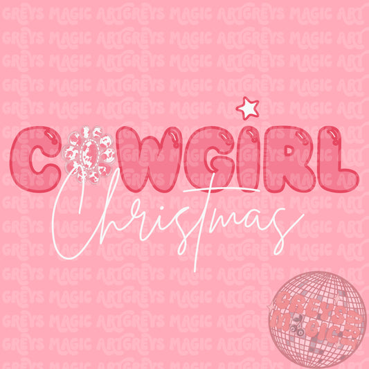 Cowgirl Christmas PNG