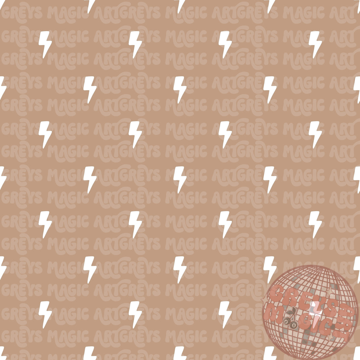 Neutral Howdy Cow Coord Seamless File