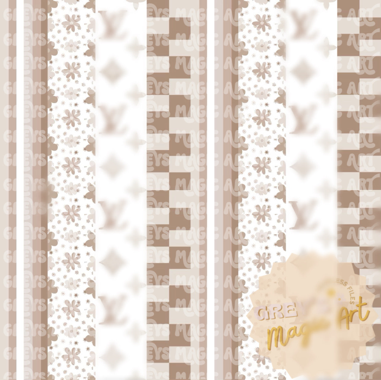 Neutral Boujee MashUp Stripes Seamless File