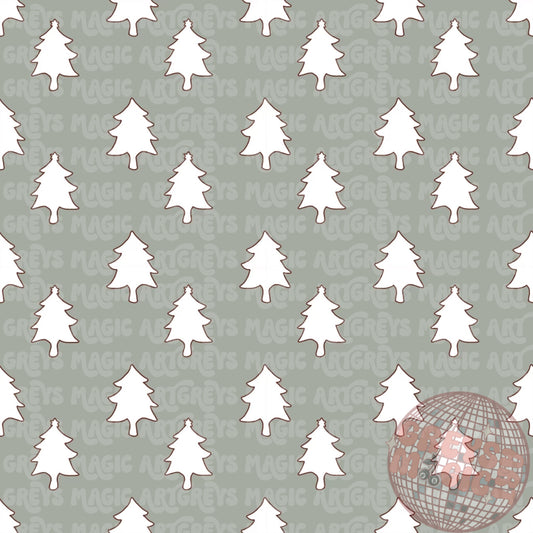 Christmas Tree Seamless File Coord