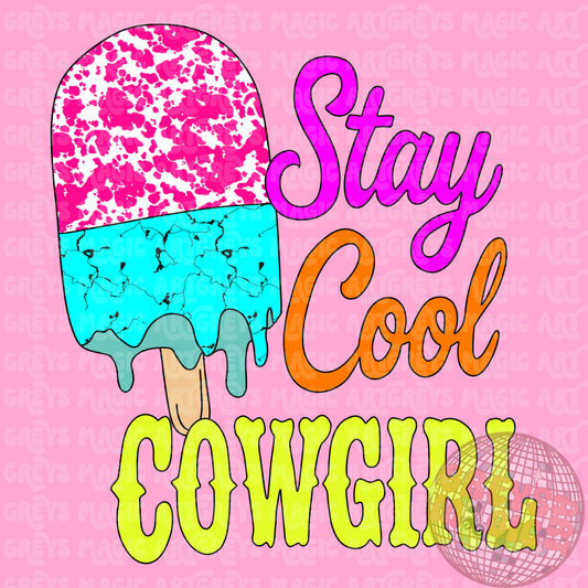 Stay Cool Cowgirl PNG