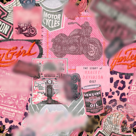 Pink Motorcycle Mashup Seamless File