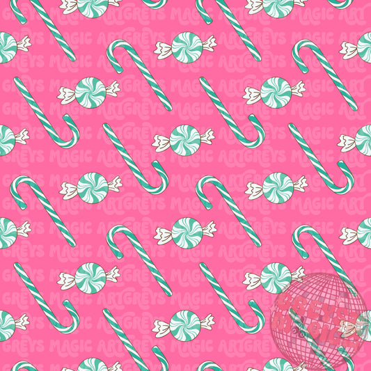 Candy Canes & Minty Things Seamless File