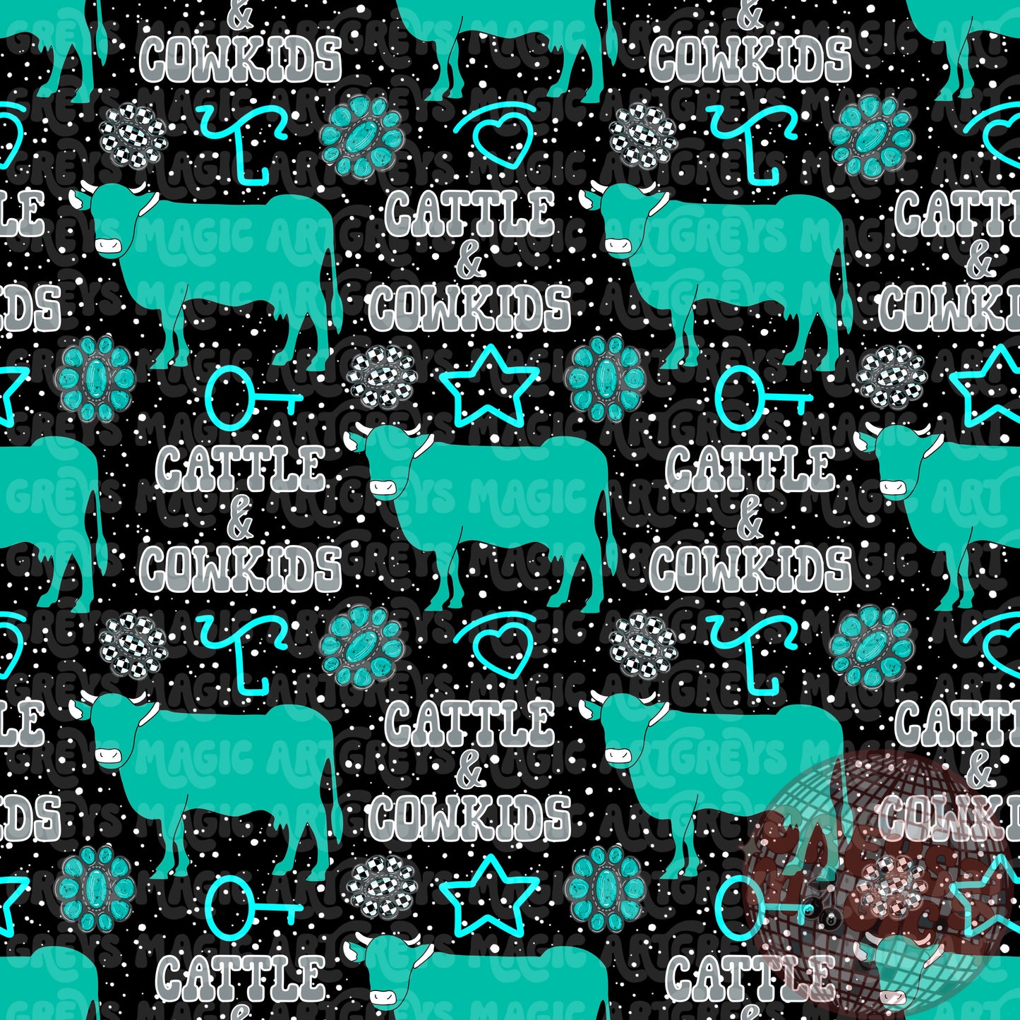 Cattle & Cowkids Seamless File
