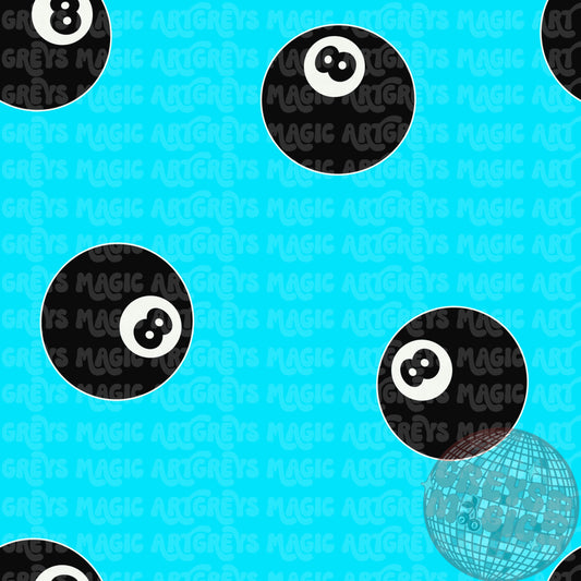 Blue 8ball Seamless