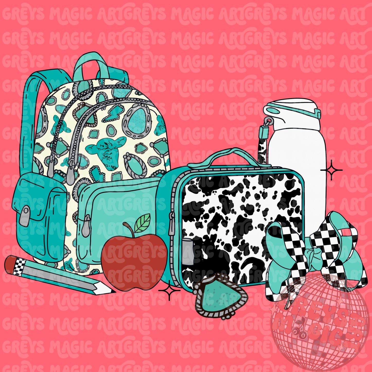 Western Girly Back To School PNG