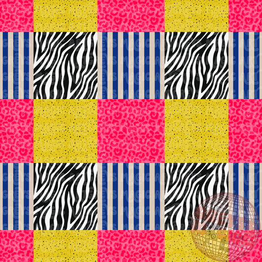 Animal Striped Patches Seamless File