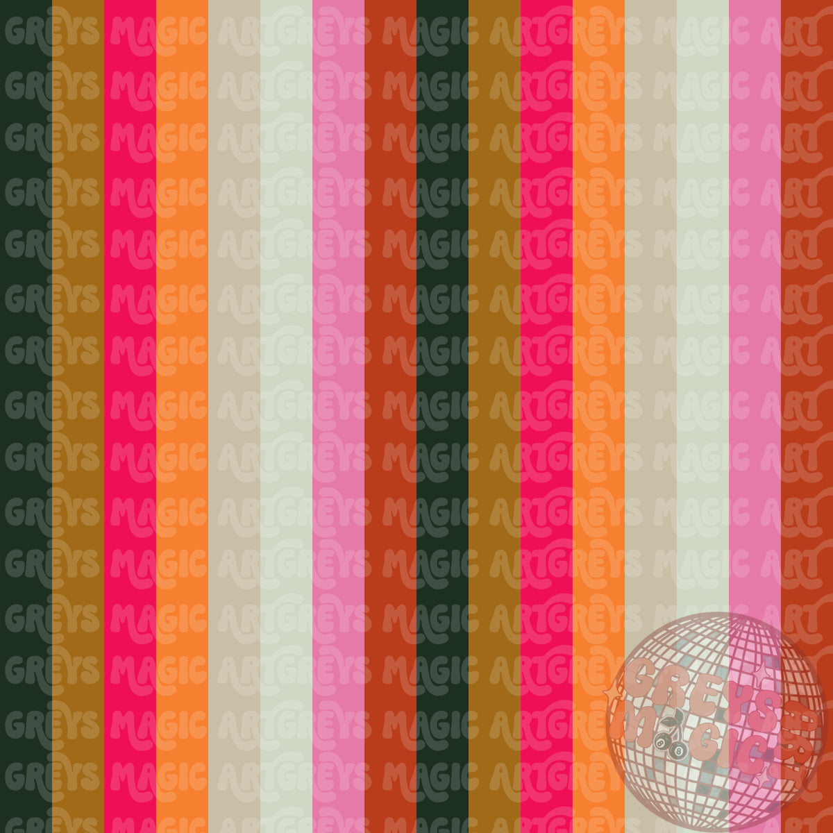 Keepin’ Jesus Cool Stripes Coord Seamless File