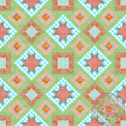 Muted Granny Diamond Quilt Seamless File