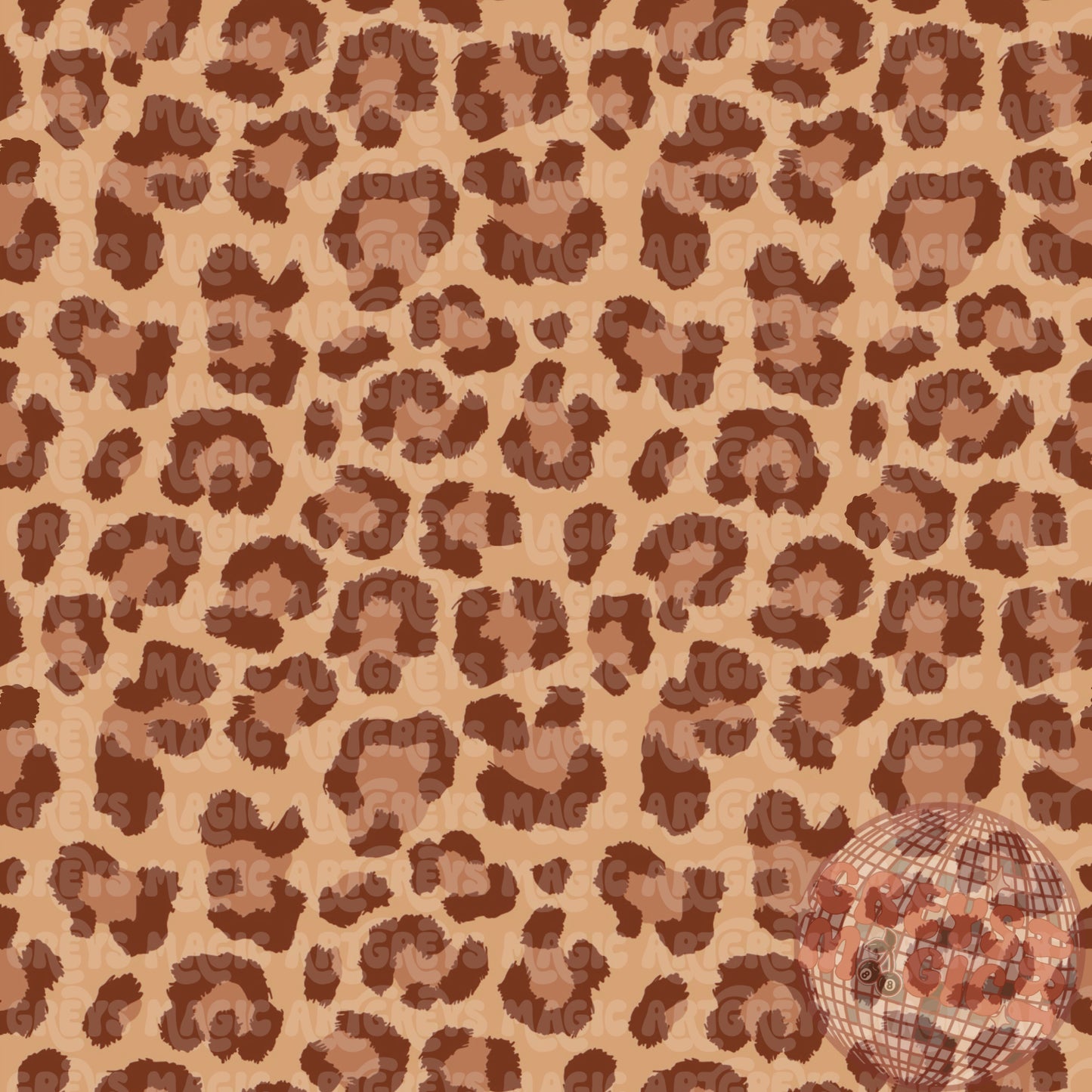 Tan Brown Cheetah Seamless File