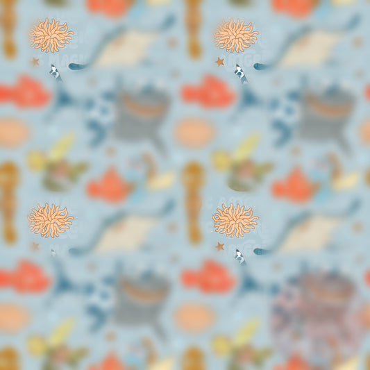 Western Fish Friends Seamless File