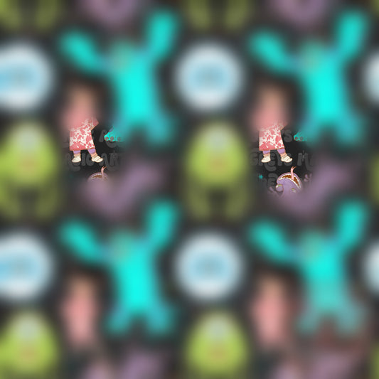 Western Monster & Friends Seamless File