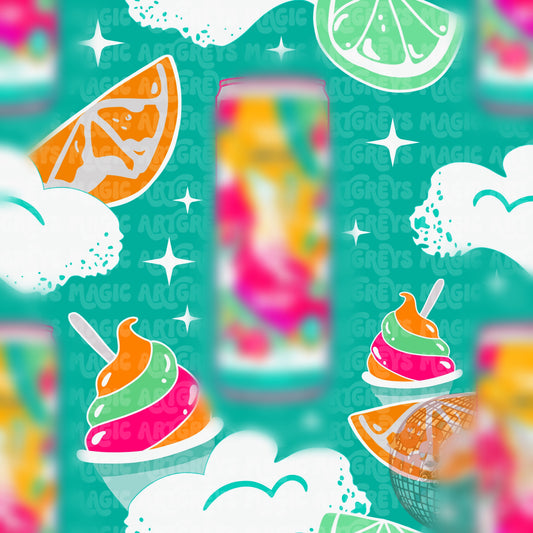 Teal Sherbet Swirl Seamless File
