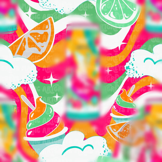 Summer Swirl Sherbet Drink Seamless File