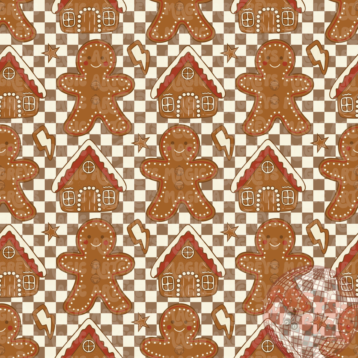 Checkered Dude Gingy Seamless File