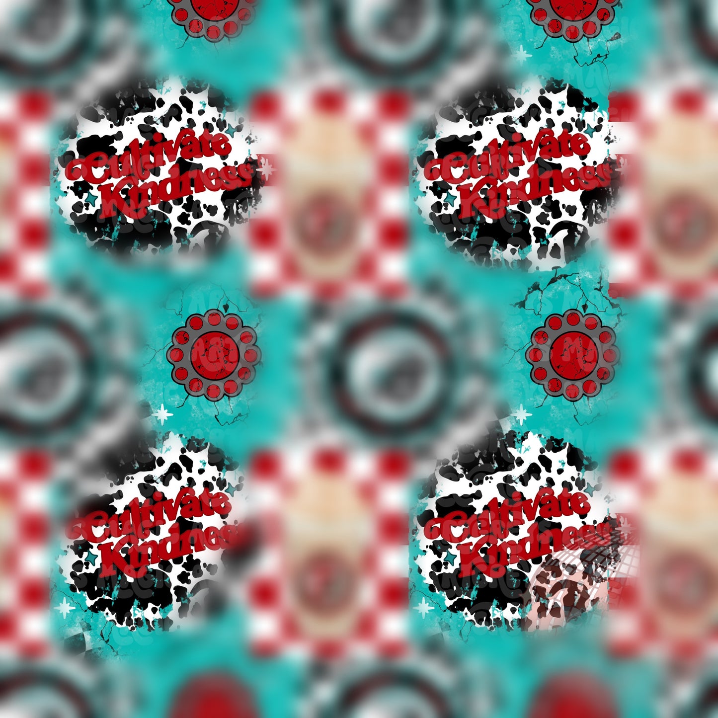 Western 7B Kindness Patchwork Seamless File