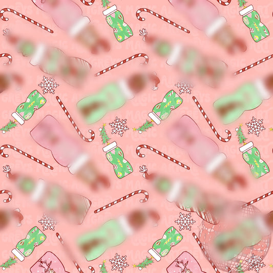 Mean Guy And Friends Juices Pink Seamless File