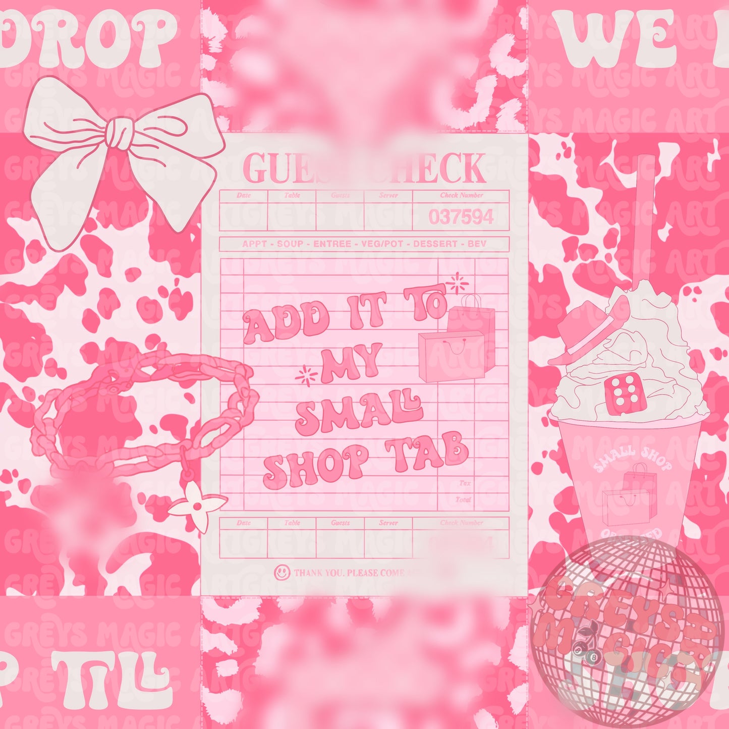Pink Small Shop Patchwork Seamless File