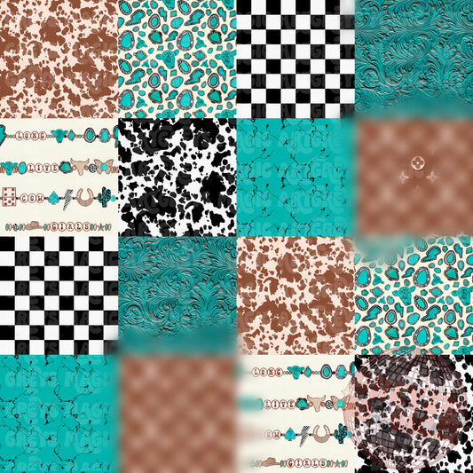 All Things Western Boujee Checkmate Seamless File