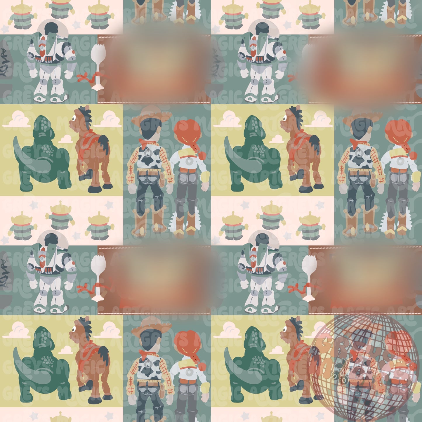Toys & Friends Patchwork Seamless File