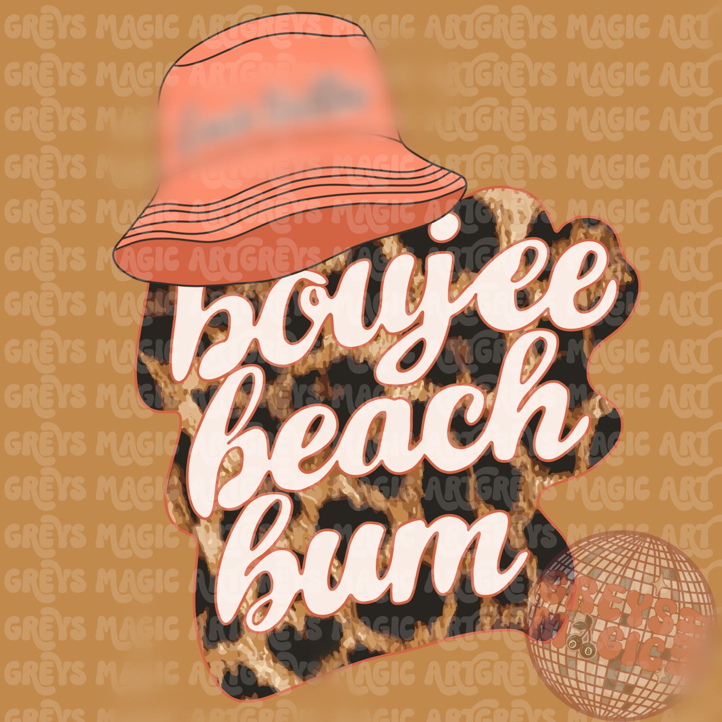 Boujee Beach Bum PNG