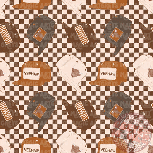 Western Dude SnapBack Seamless File