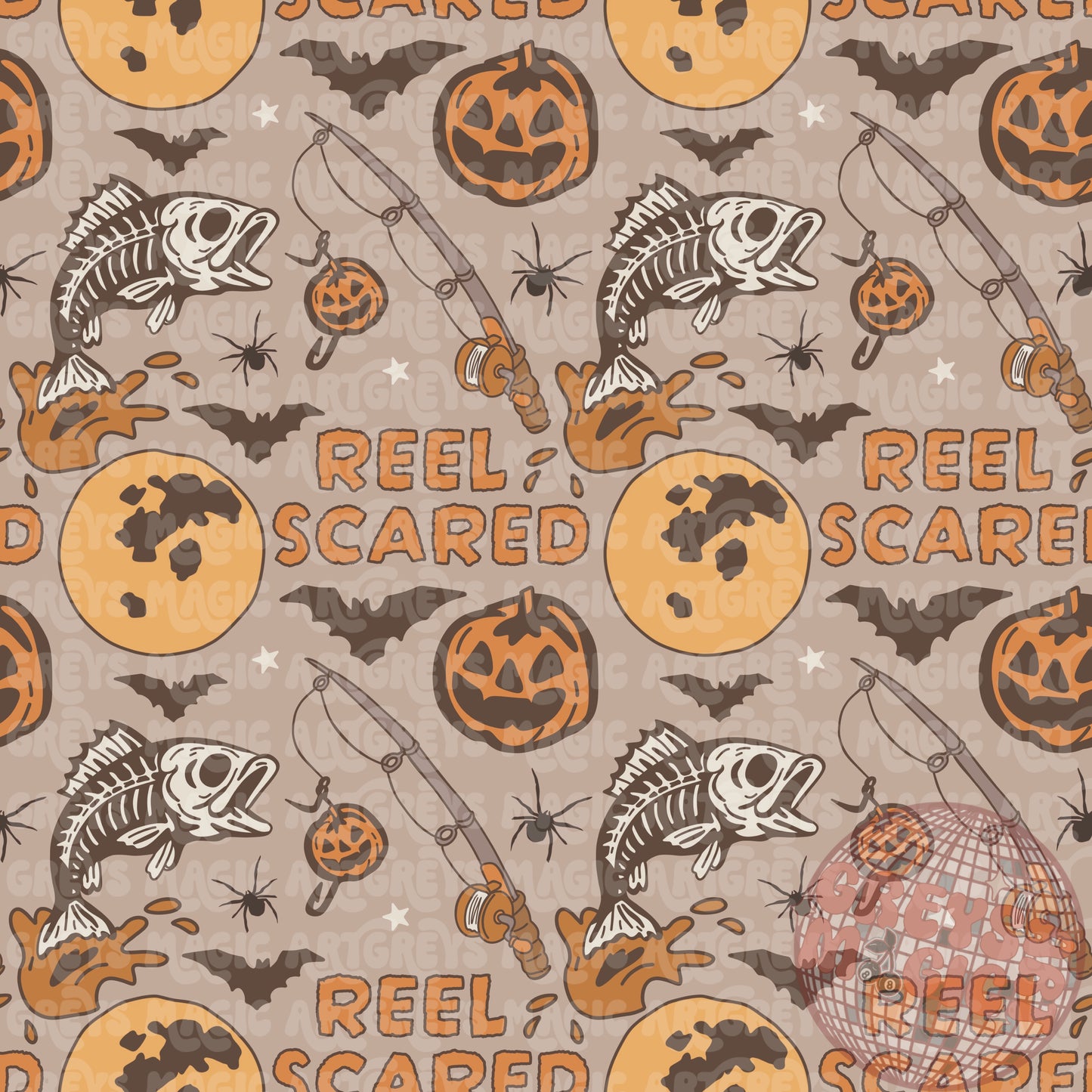 Reel Scared Fish Seamless File