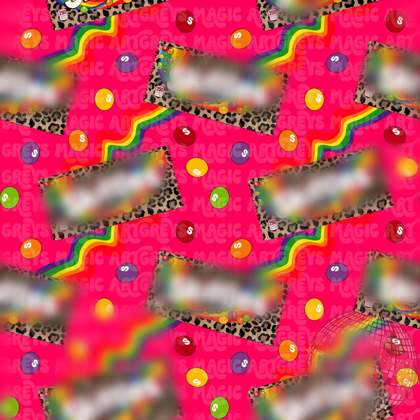 Cheetah Retro Skittle Seamless File